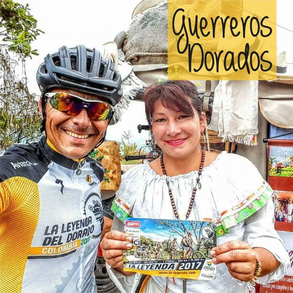Zona Cafetera de Colombia - Chapolera y ciclista